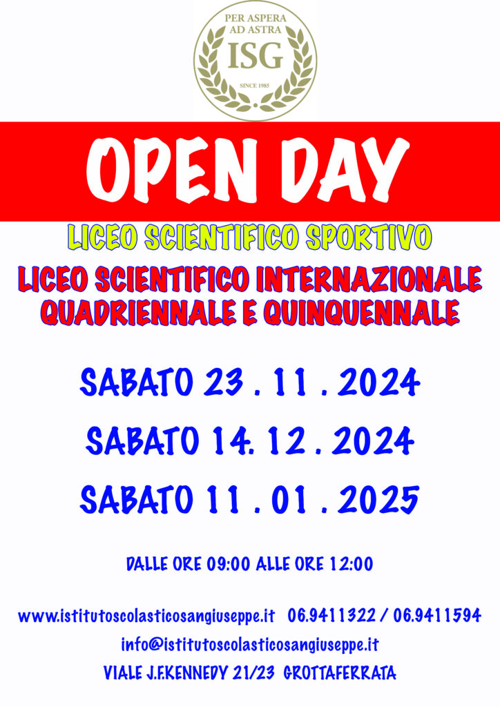 Dove la Mente Incontra il Movimento: Open Day al Liceo Scientifico Sportivo 2024